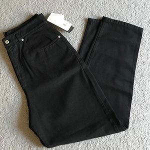 Karen Kane Black Tencel Notchback Jeans - NWT 14